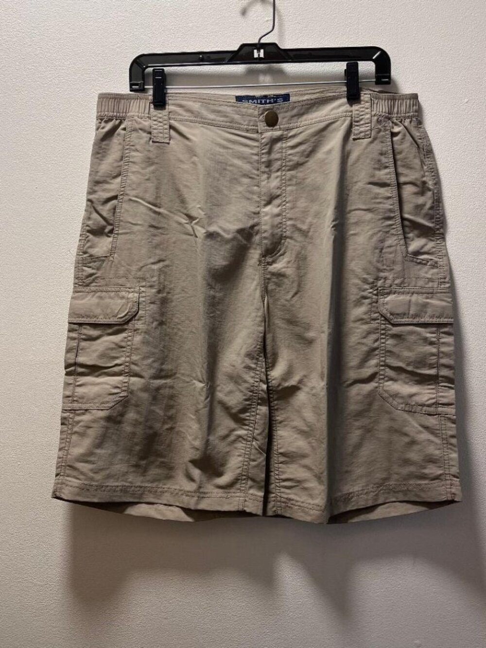 SMITH’s Durable Cargo Utility Durable Versatile Casual Shorts, Men’s Sz 38, Tan